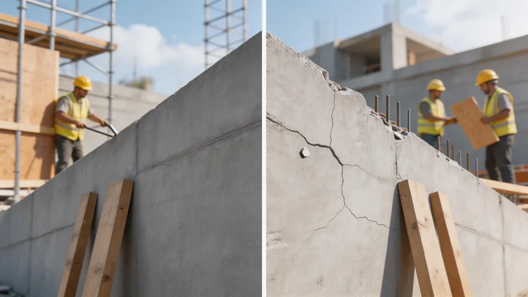 Kesalahan Umum yang Menyebabkan Sudut Beton Retak Setelah Pembongkaran Bekisting