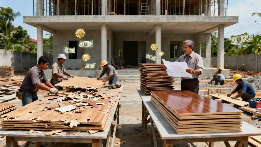 Studi Kasus Lapangan: Dampak Pemilihan Phenolic Board terhadap Biaya Bekisting