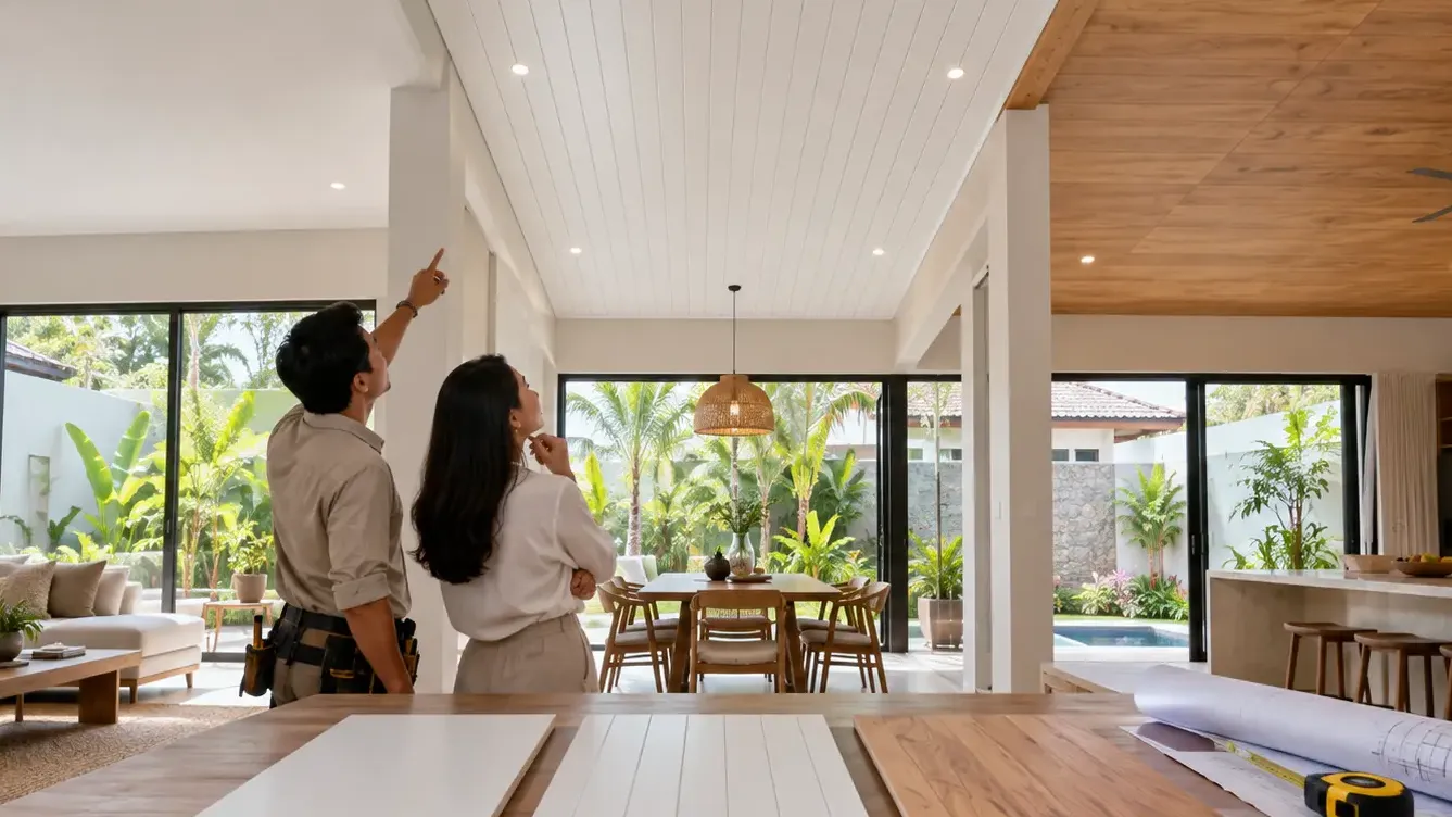 Plafon Gypsum, PVC, atau Triplek: Mana yang Paling Cocok untuk Rumah di Surabaya-Sidoarjo?