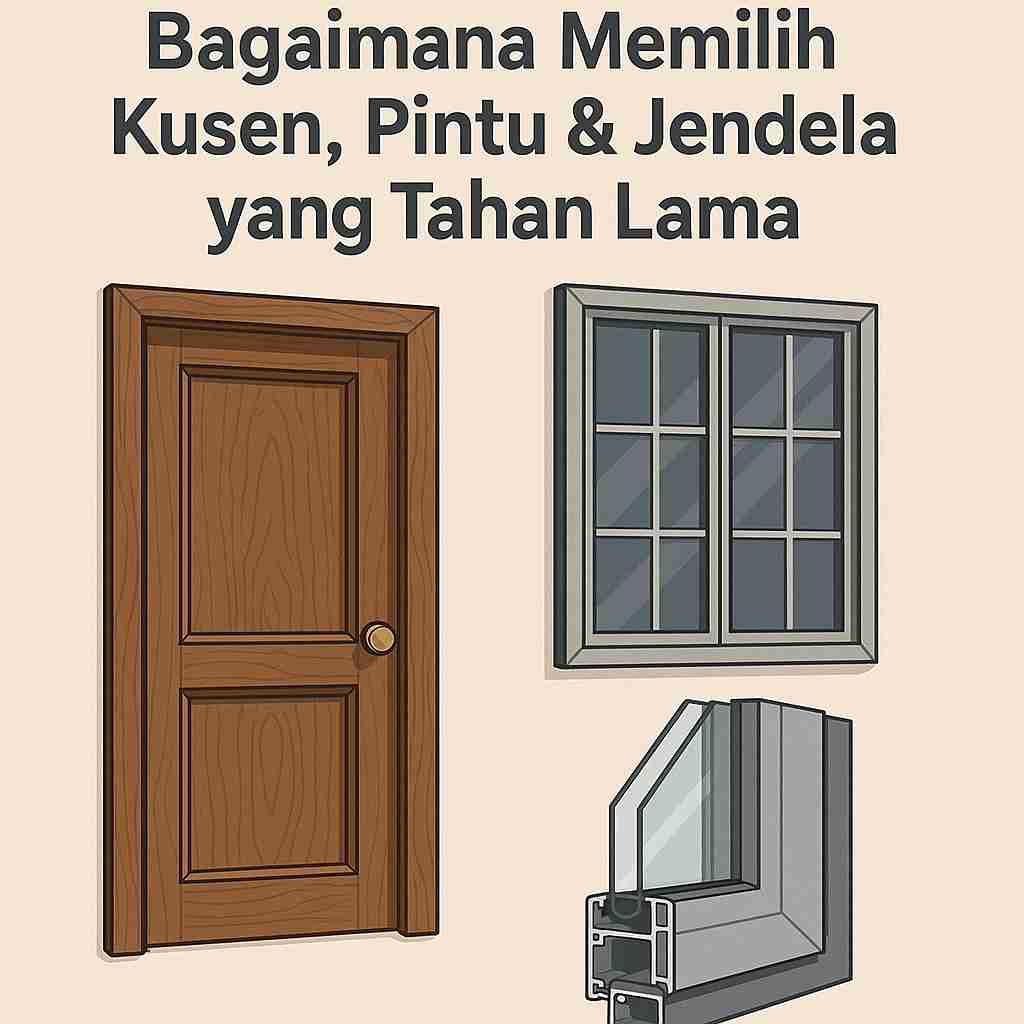 Bagaimana Memilih Kusen, Pintu & Jendela yang Tahan Lama