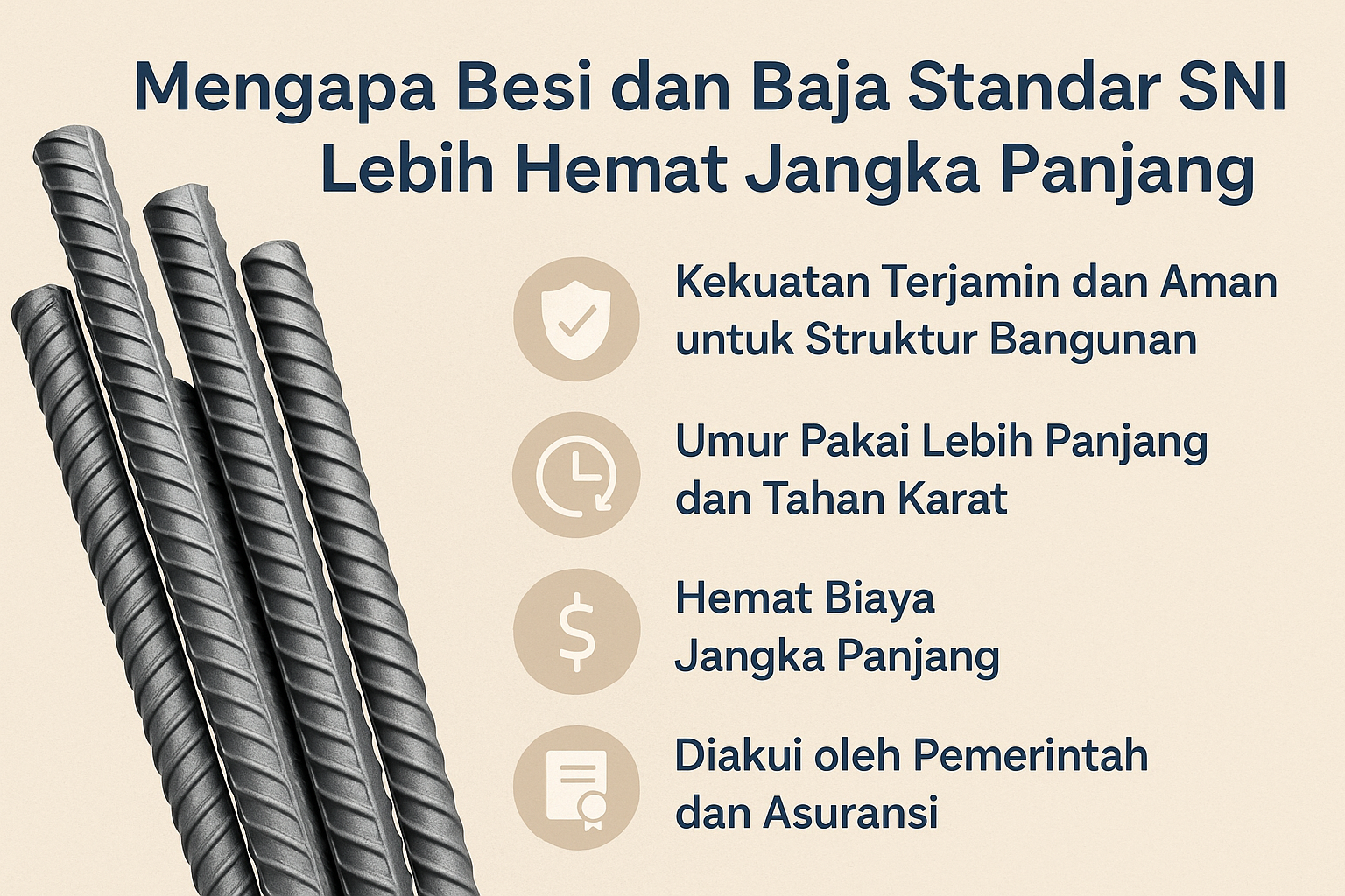 Mengapa Besi dan Baja Standar SNI Lebih Hemat Jangka Panjang?